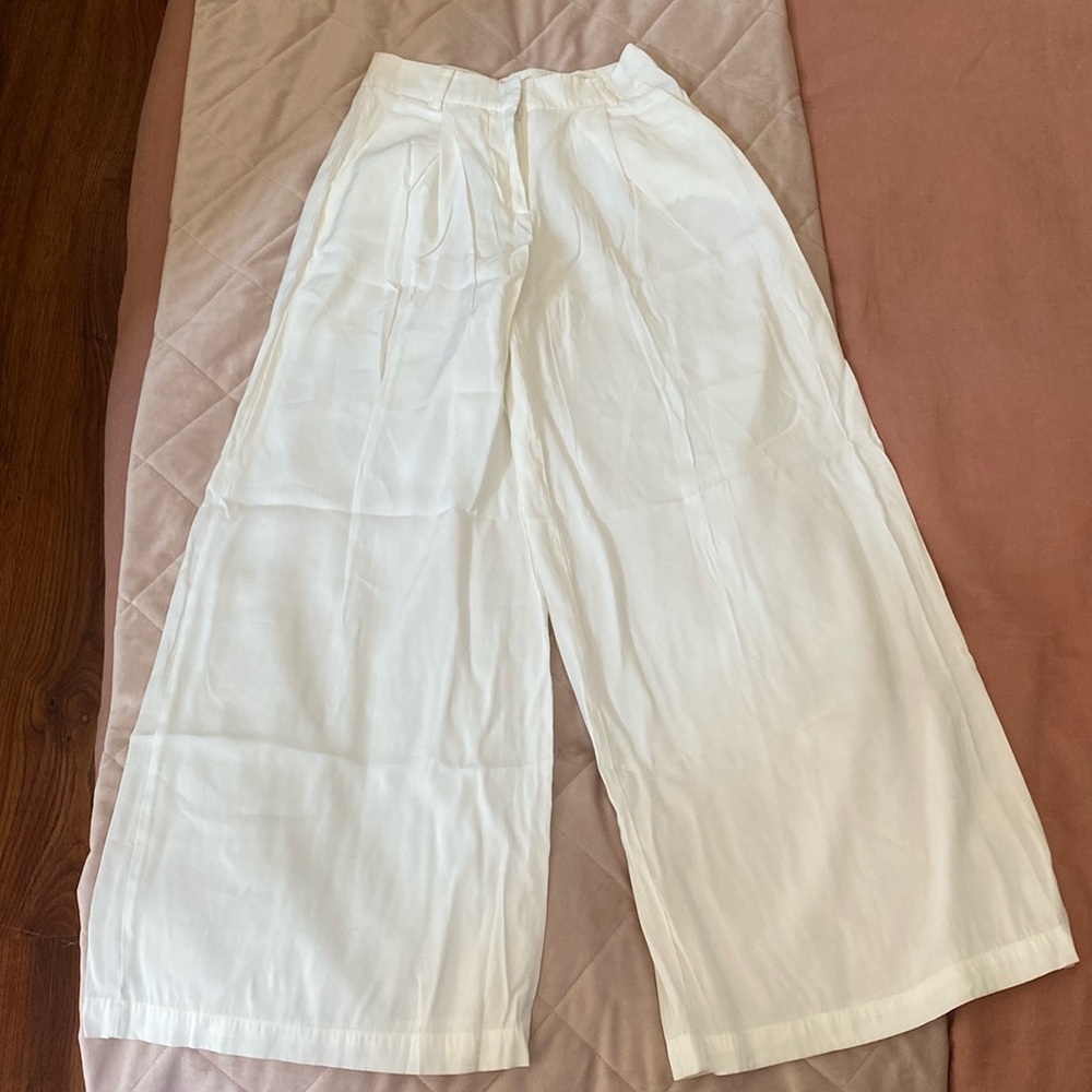 Forever 21 wide leg linen pants